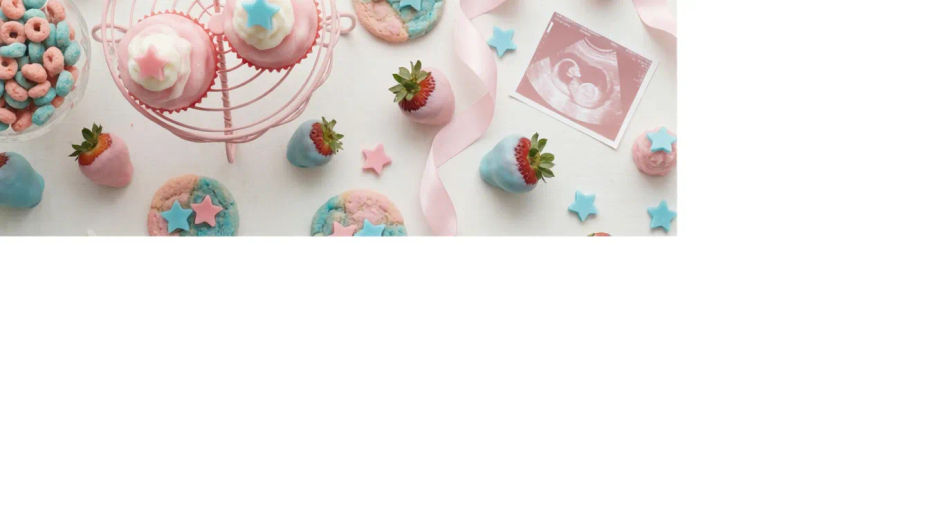 Party flat-lay banner
