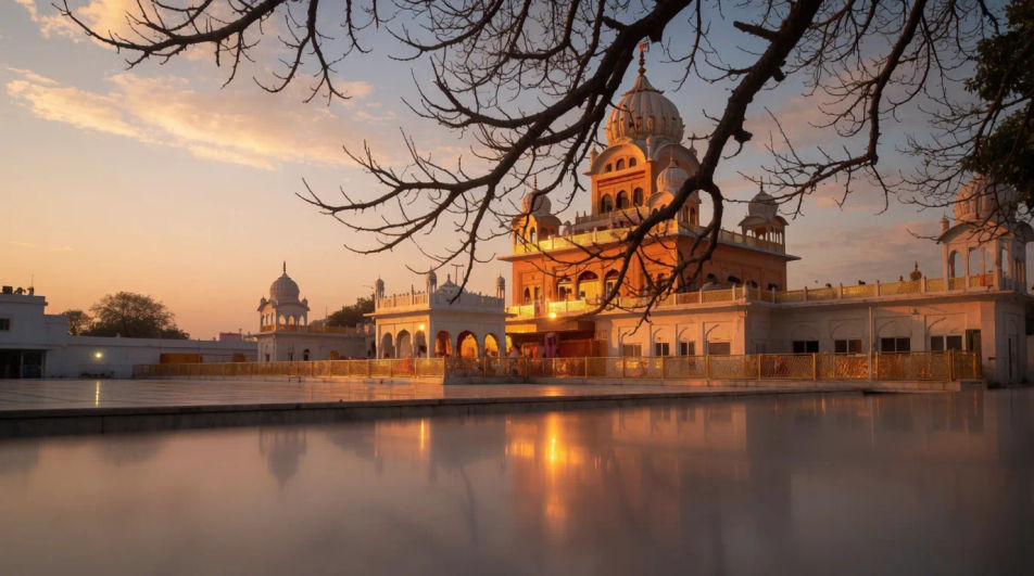 Gurdwara wide shot