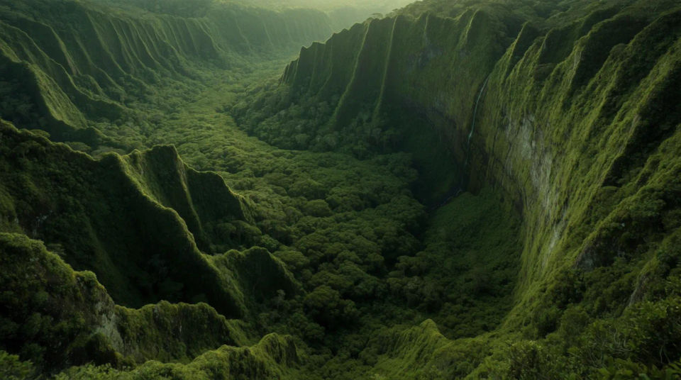 Valle de selva tropical