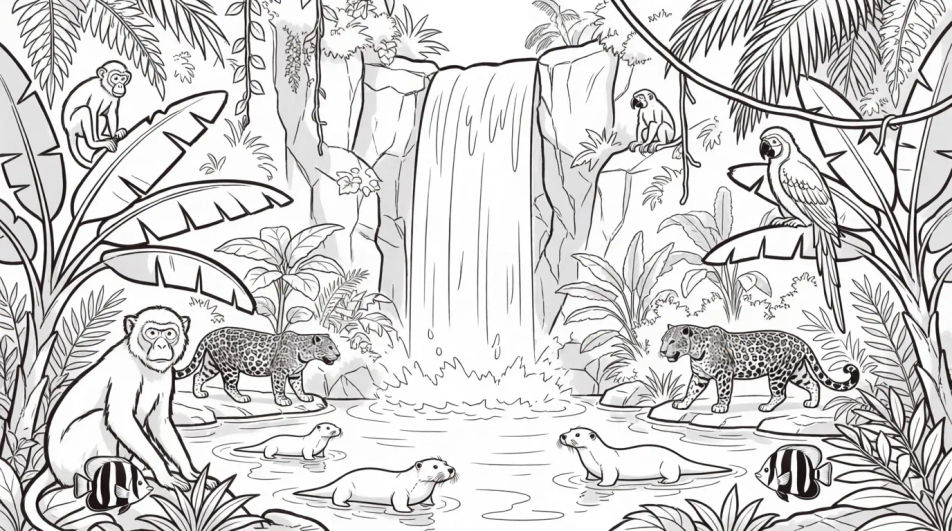 Waterfall clearing
