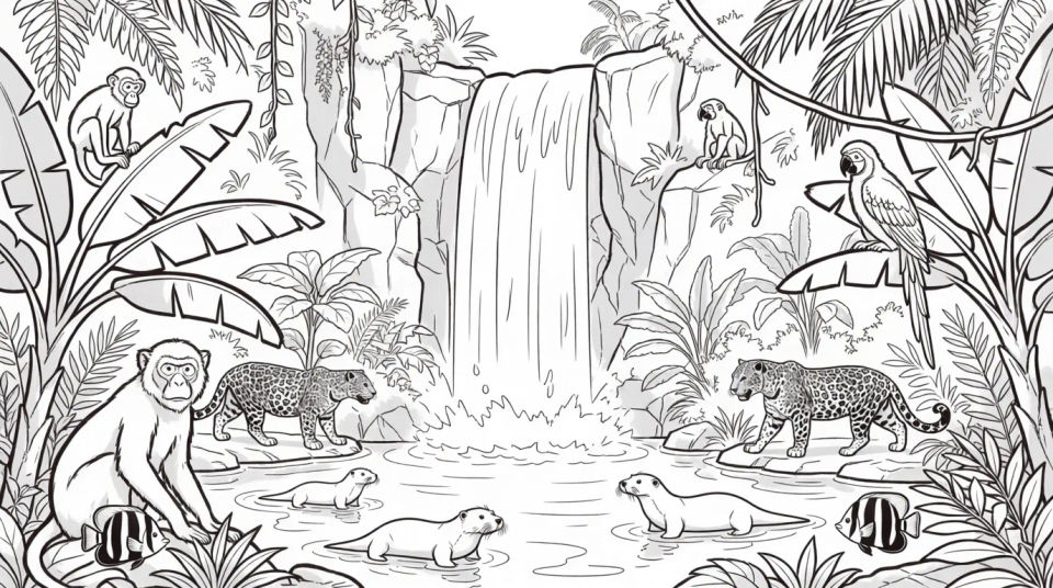 Waterfall clearing