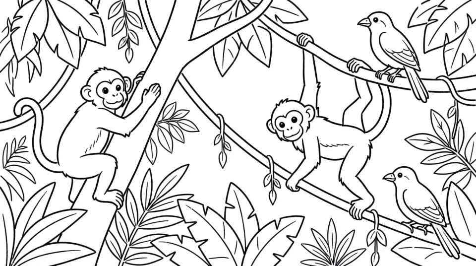 Canopy full of animals
