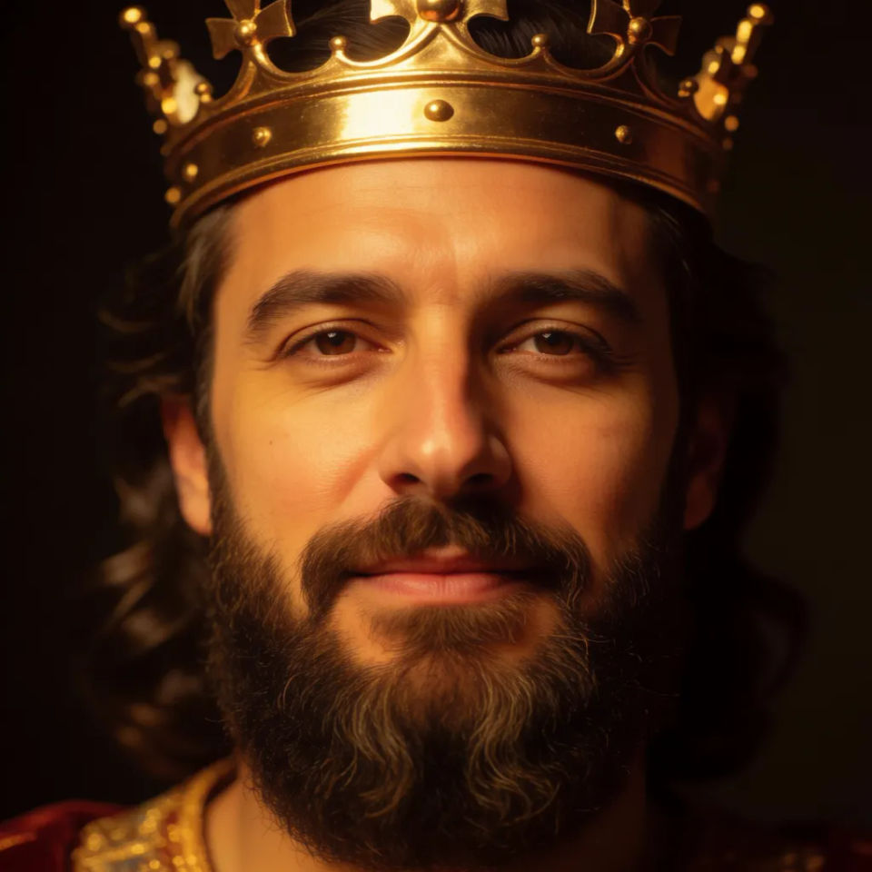 Crowned close-up crop
