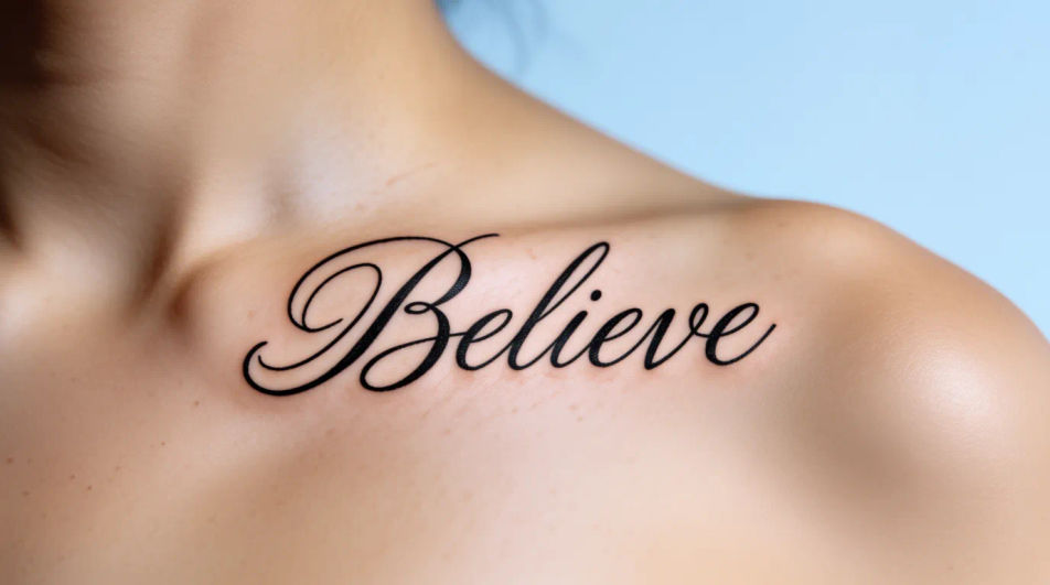 Collarbone or chest line