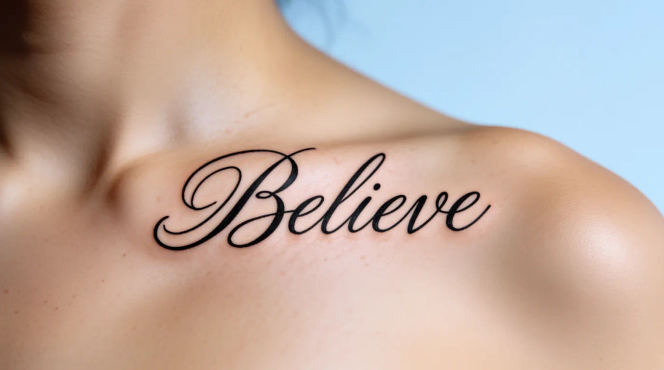 Collarbone or chest line
