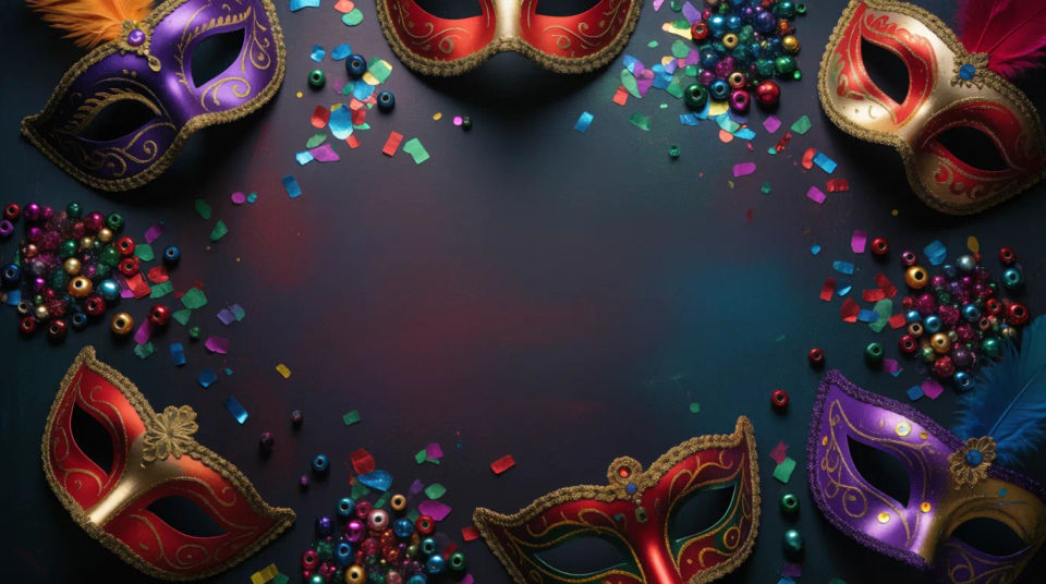 Festive flat-lay banner