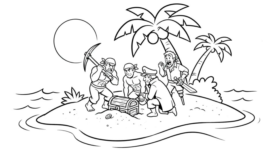 Island treasure hunt