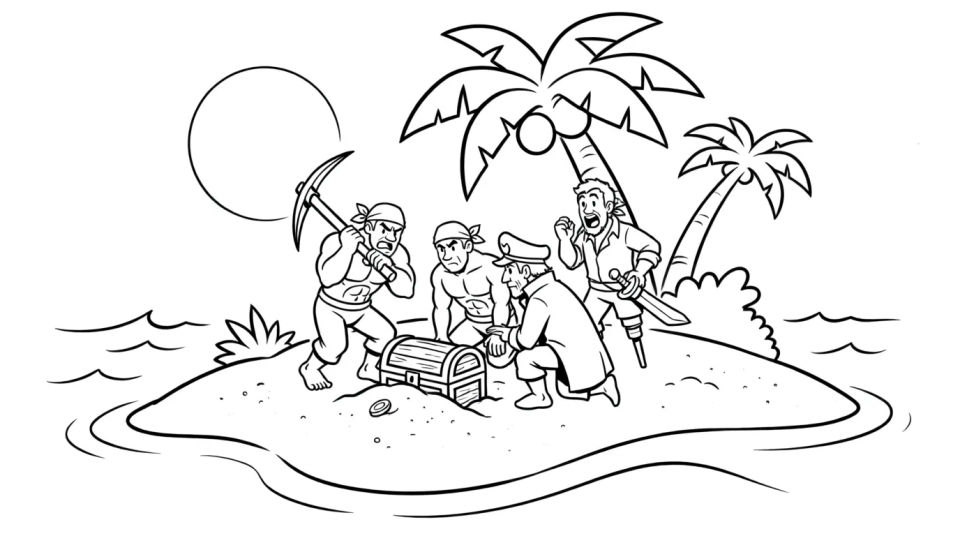 Island treasure hunt