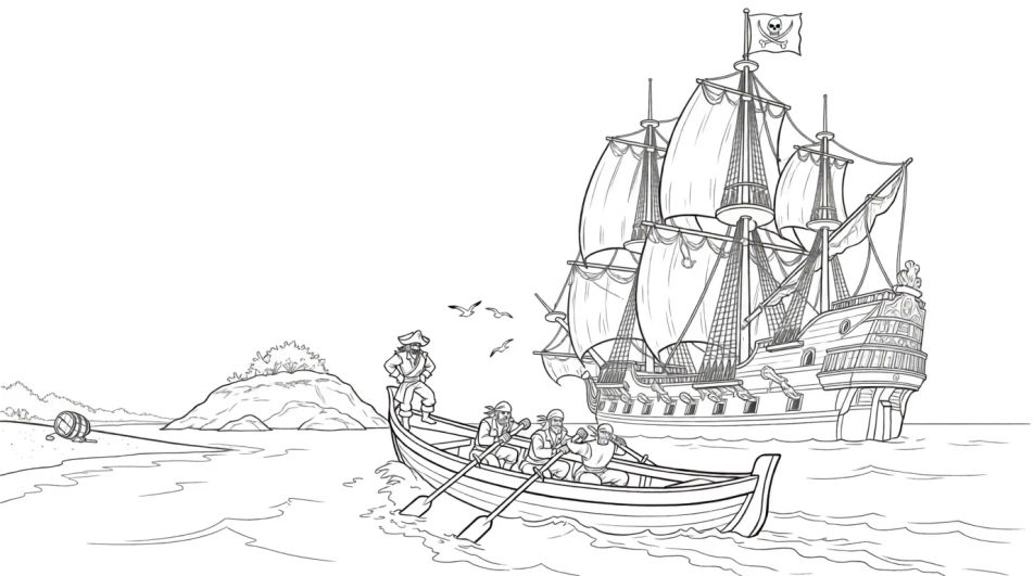 Rowboat to shore