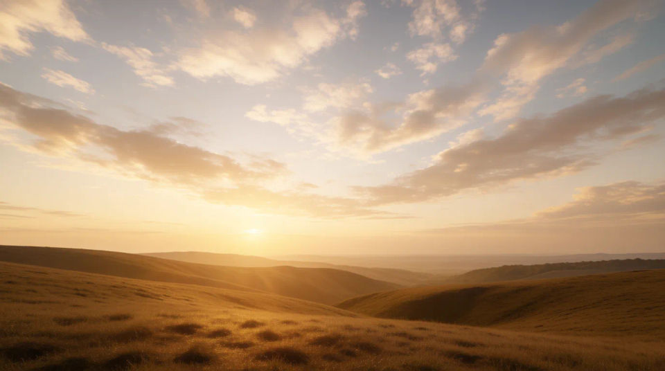 Sunrise panorama banner