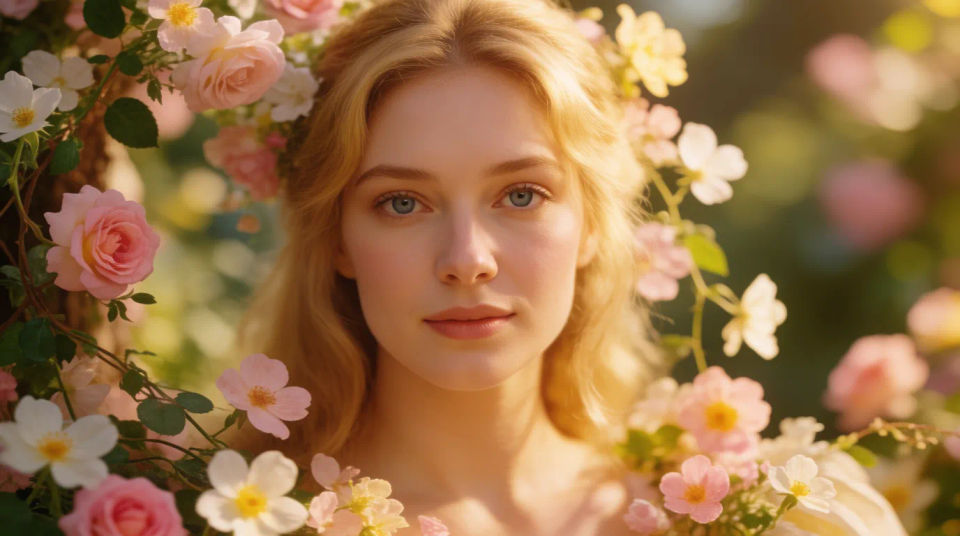 Floral-frame crop
