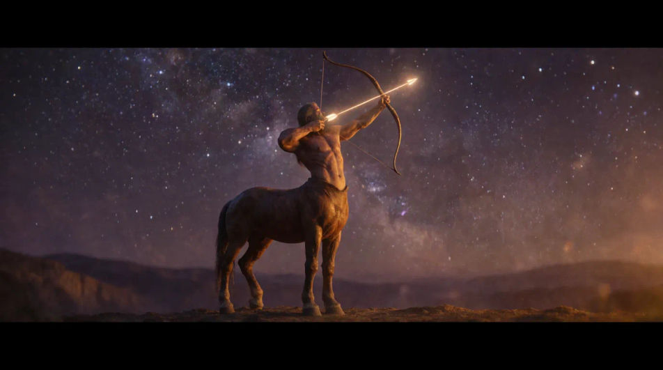 The arrow loosed at the stars