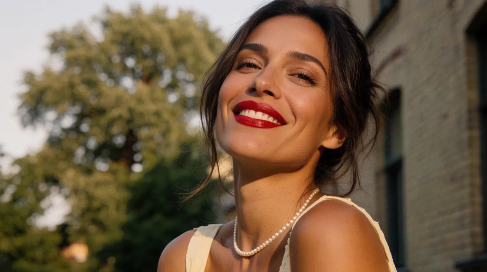 Candid smile crop
