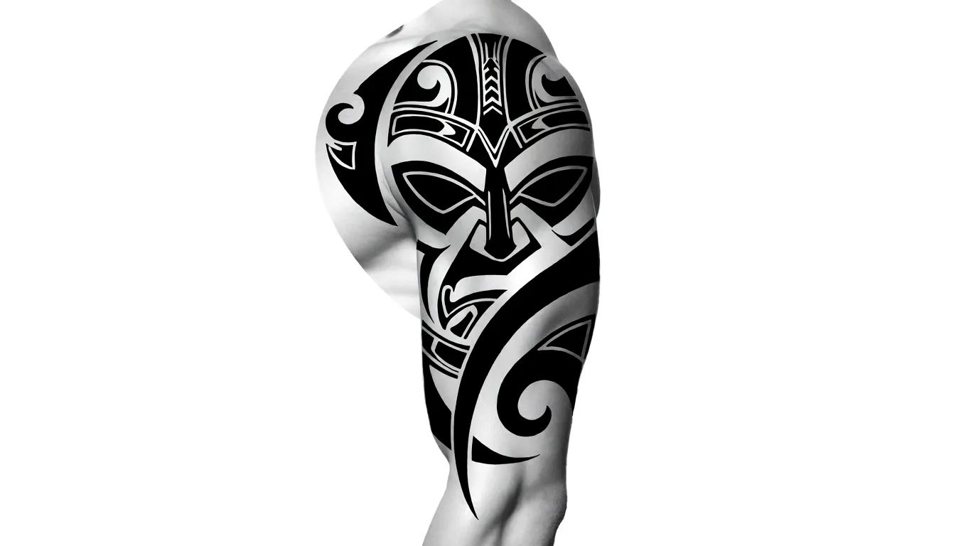 Shoulder tribal design