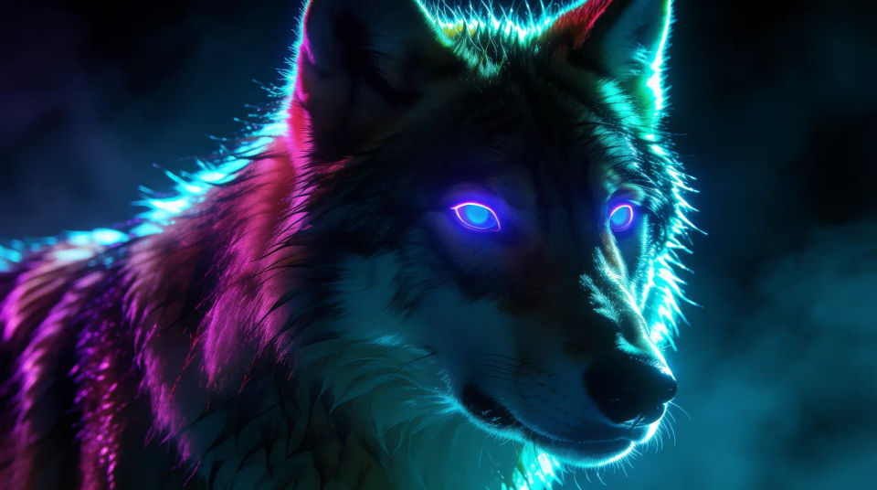 Neon-glow crop