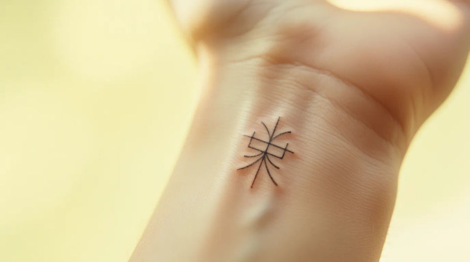Inner wrist or ankle detail
