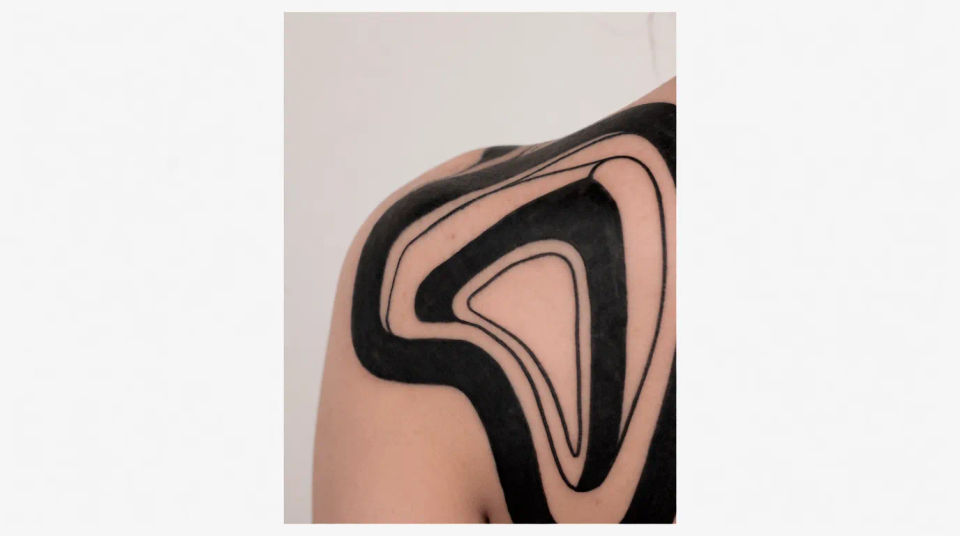 Shoulder blade close-up