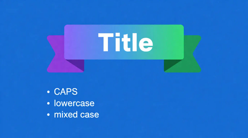 On a presentation slide