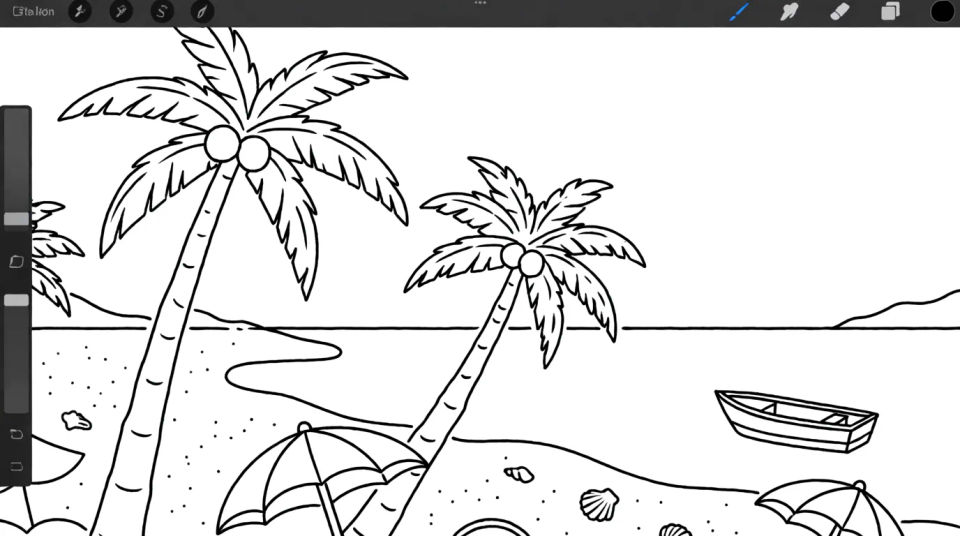 On a tablet screen