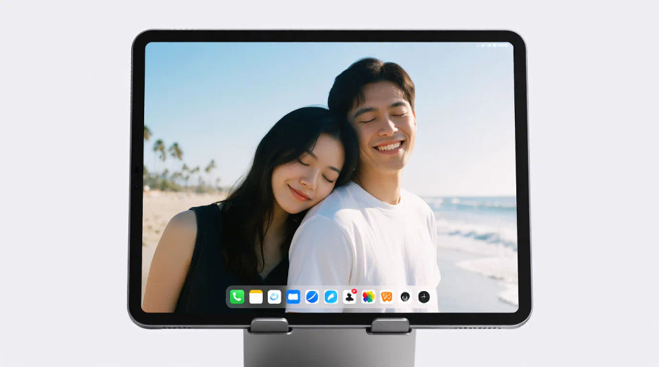 Pantalla de inicio de tableta