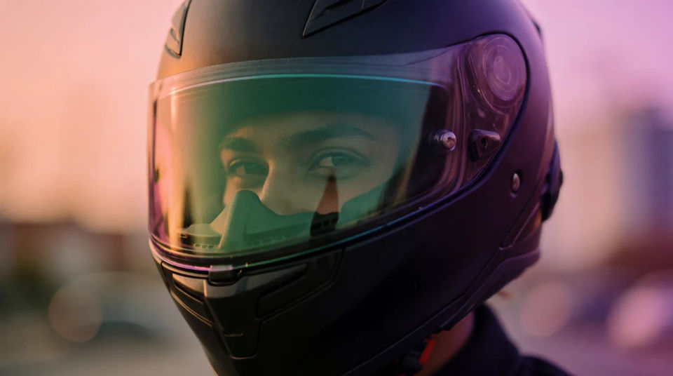 Helmet close-up crop