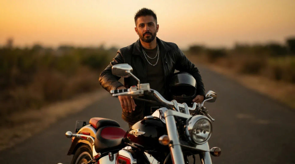 Beside-the-bike crop