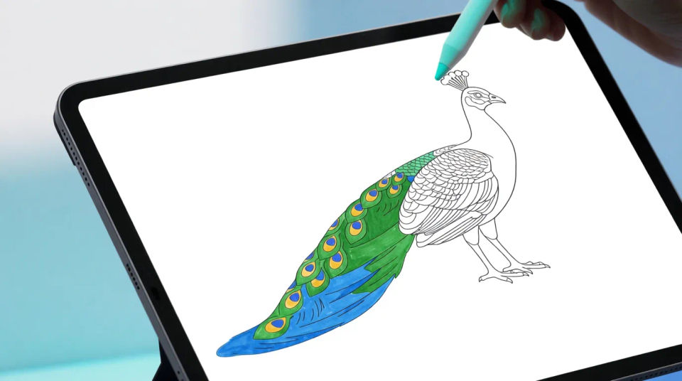On a tablet screen