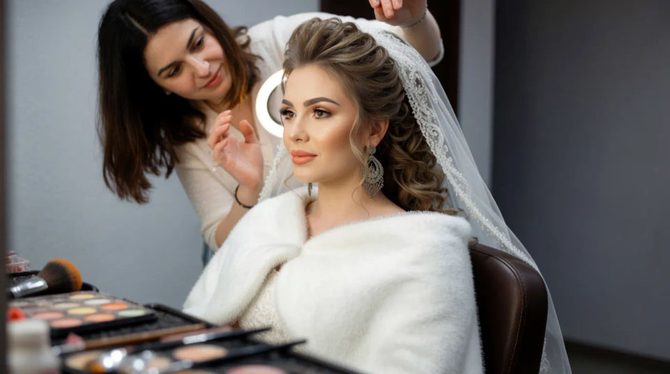 Salon makeup chair