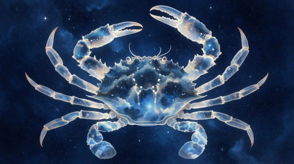 El cangrejo entre nebulosas