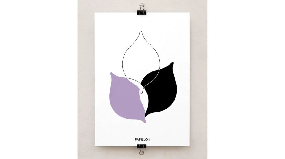 Printed poster on a wall
