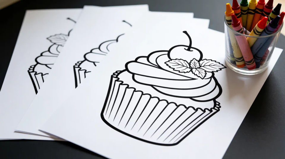 Printed sheet on the table