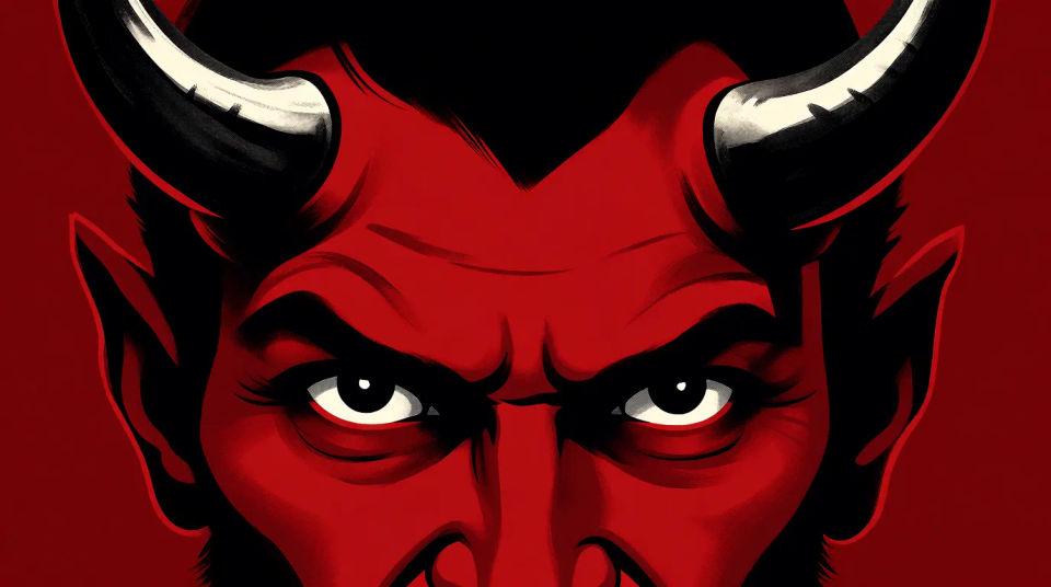 Horned close-up crop