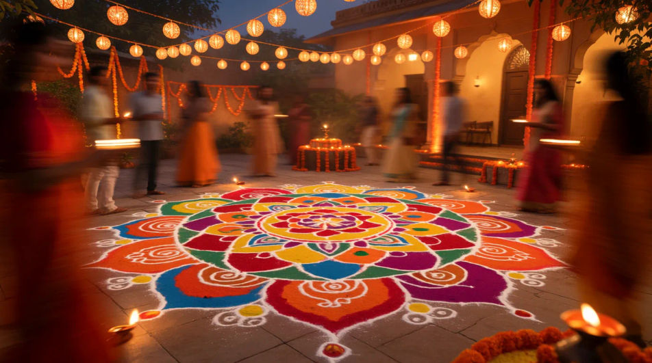 Courtyard celebration