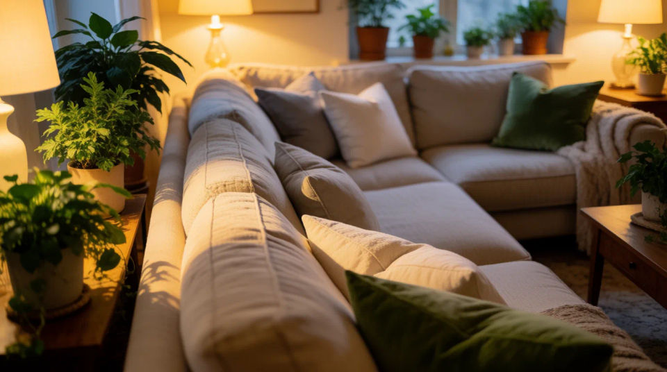 Warm living room