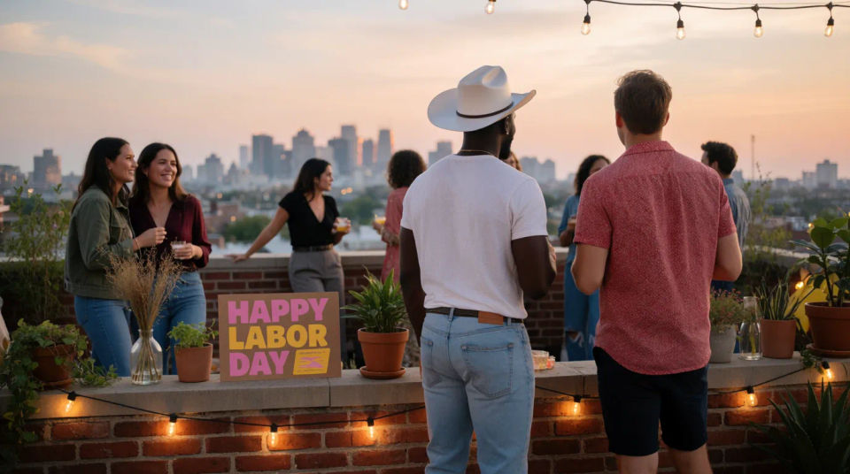 Rooftop evening gathering
