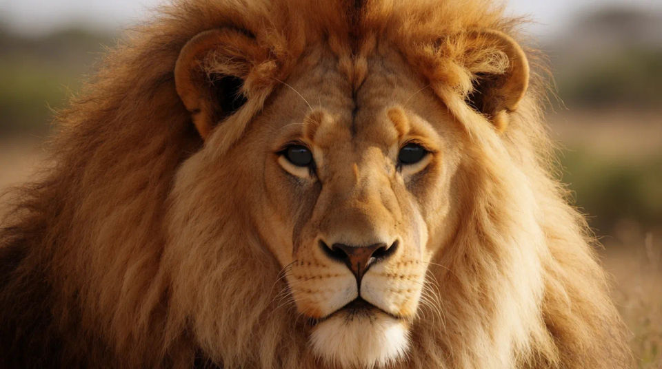 Full-mane close-up crop