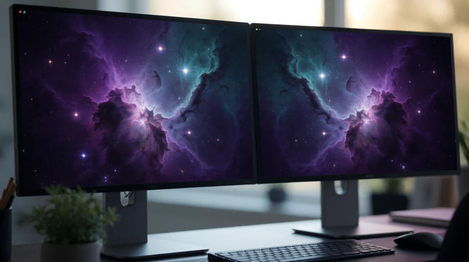 Escritorio de dos monitores