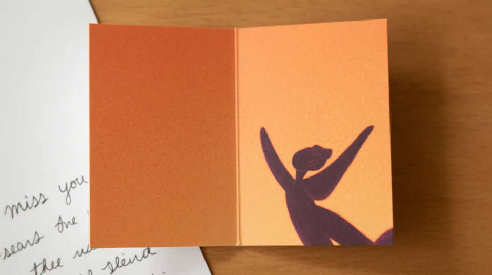 Printed greeting card
