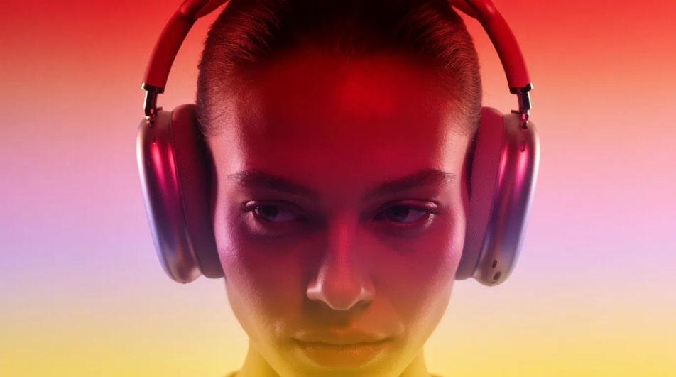 Headphones close-up crop