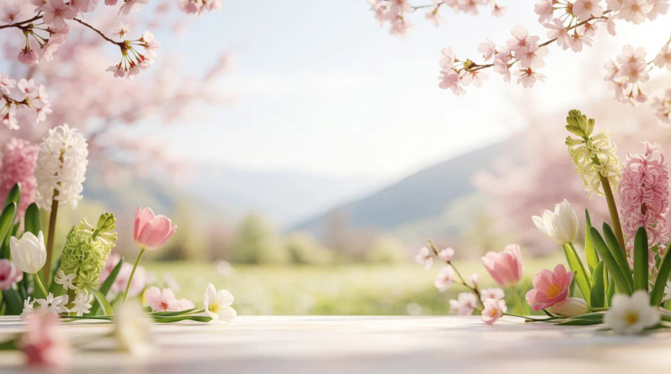 Greeting banner backdrop