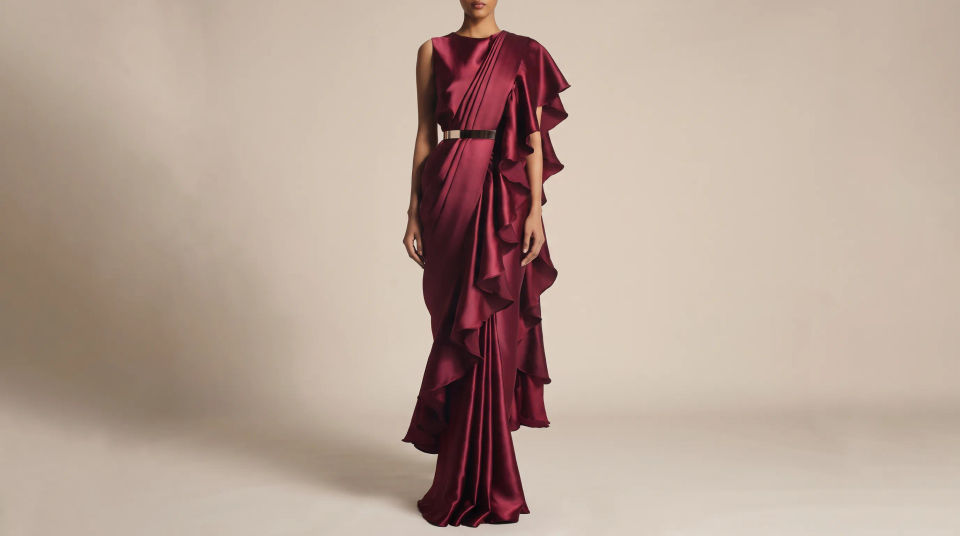 Full drape on a model