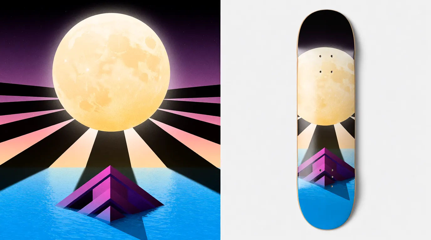 Printed deck sticker