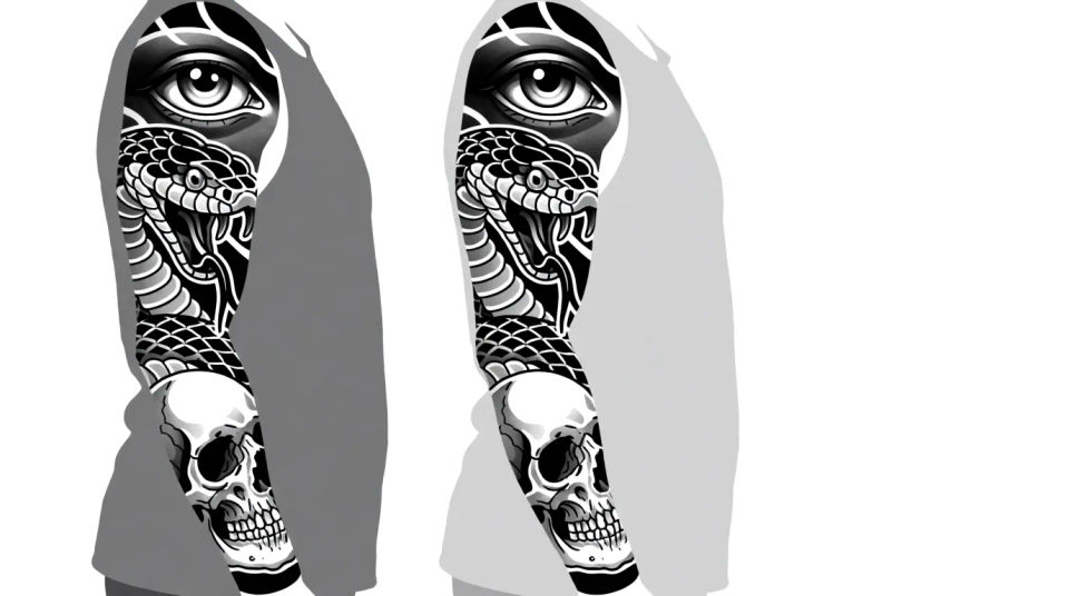 Full sleeve shoulder to wrist