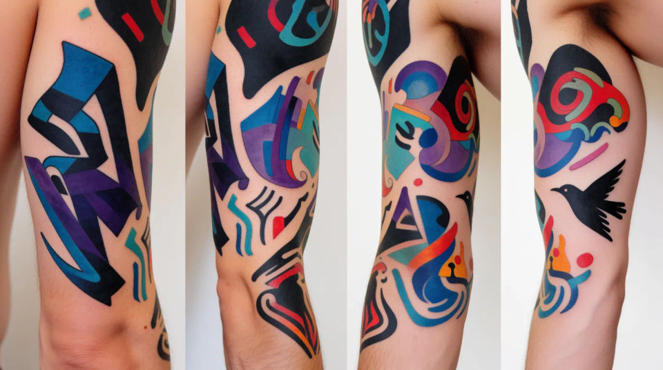 Arm wrapped around