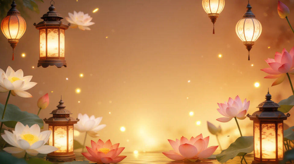 Greeting banner backdrop