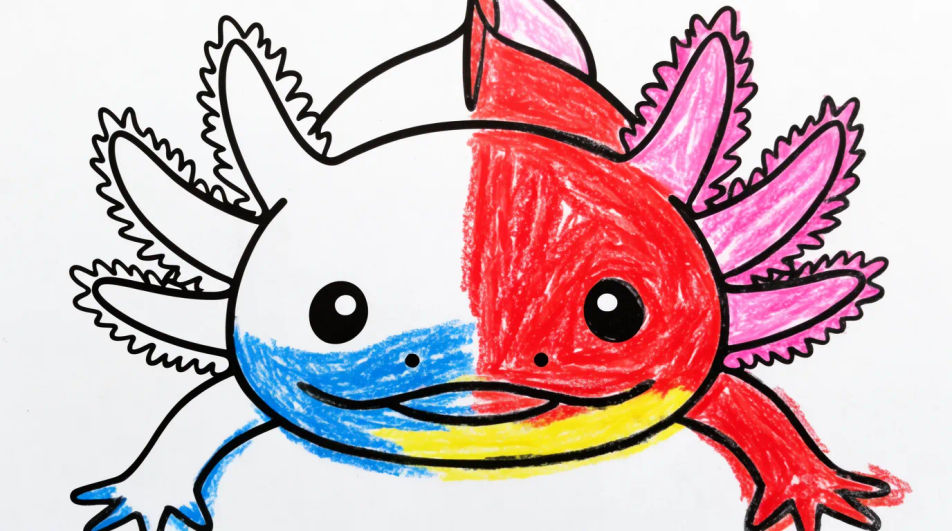 Kids colouring in