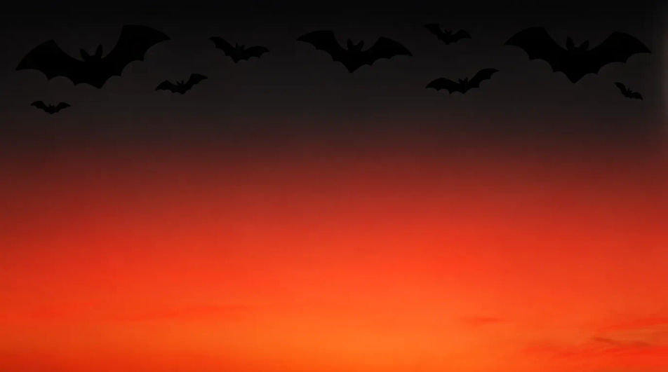 Spooky sky border