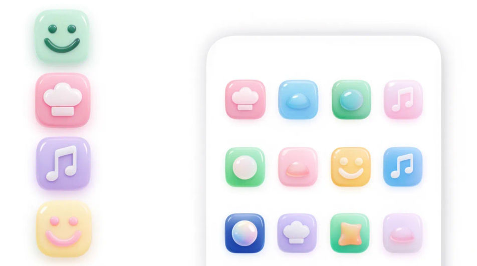 Home screen with icons