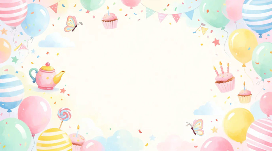 Party invite backdrop
