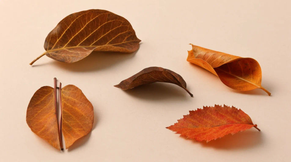 Scattered leaves